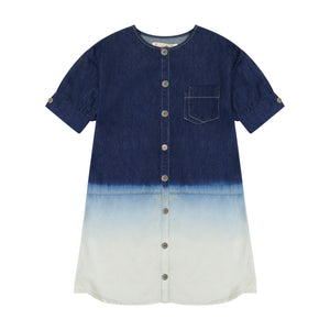 DENIM ombre loose shirt dress