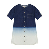 DENIM ombre loose shirt dress