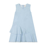 DENIM ruffle jumper - light denim