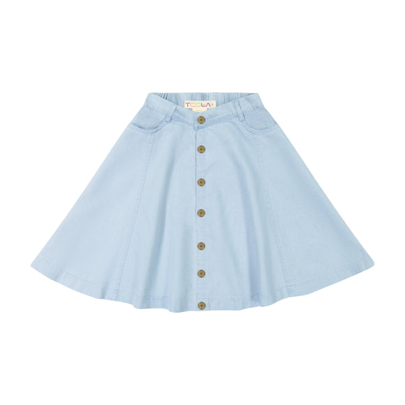 DENIM panel skirt