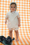 BEN Baby Boy Stitch Overlay Top- IVORY - FINAL SALE