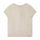 Boy's Curved Shirt - cream - runs very very small size up 1-2 sizes