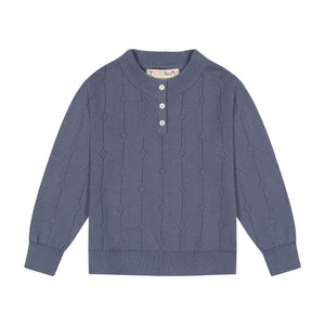 POINTELLE boy's top - TEAL