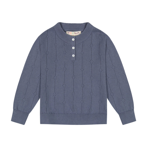 POINTELLE boy's top - TEAL