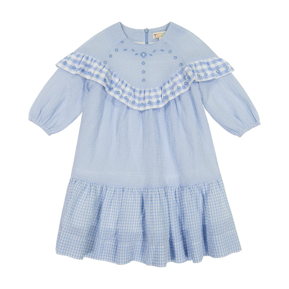 Swing Dress - BLUE GINGHAM