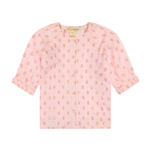 Reverse Ruffle Top - BLUSH