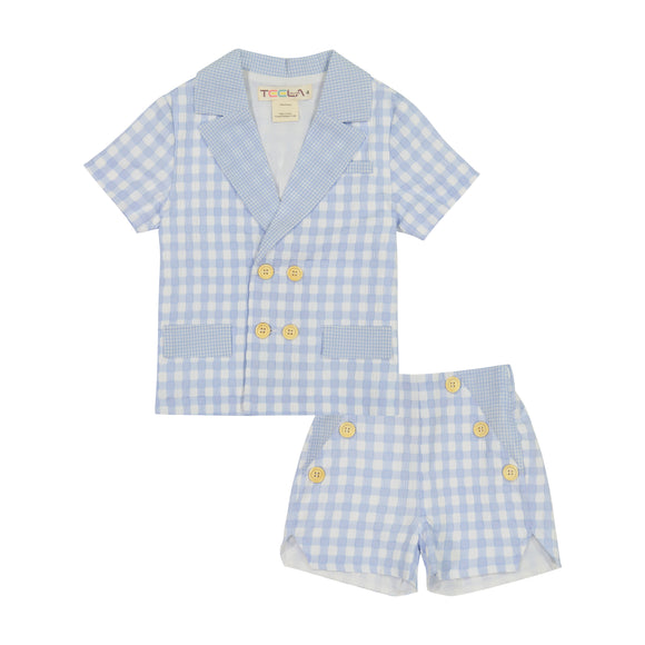 Boy's Suit - BLUE GINGHAM