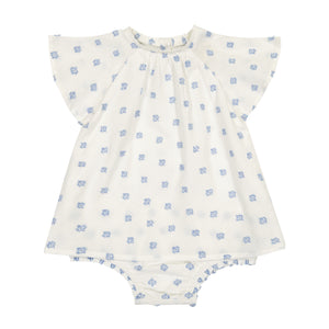 Baby Swing Romper - WHITE DOT