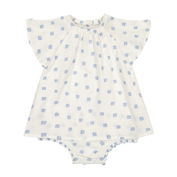 Baby Swing Romper - WHITE DOT