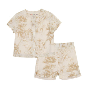 Baby Gathered Set - CREAM