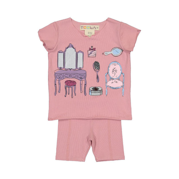 Teela Baby Girls' Dress Up Print Set