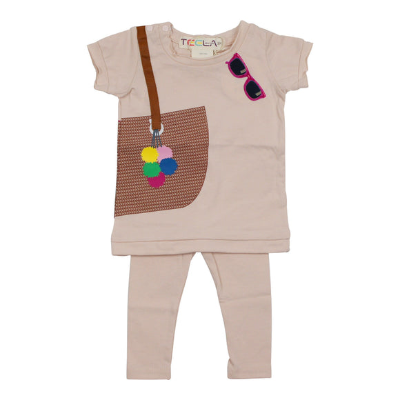 Teela Baby Girls' Handbag Legging Set