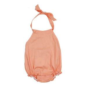 Teela Baby Girls' Salmon Romper