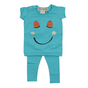 Teela Baby Girls' Smiley Set