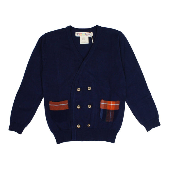 Plaid Pocket Cardigan - runs small size up - FINAL SALE