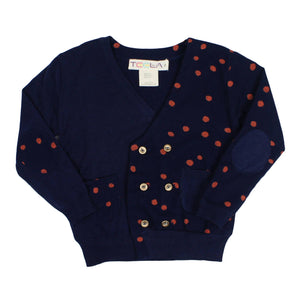 Teela Boys' Polka Dot Pocket Cardigan