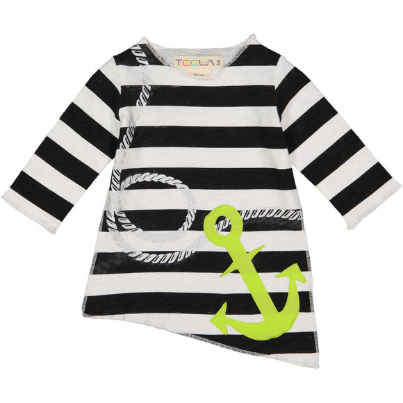 Teela Girls' Angled Anchor Tee