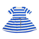 Teela Girls' Blue Stripe Dress