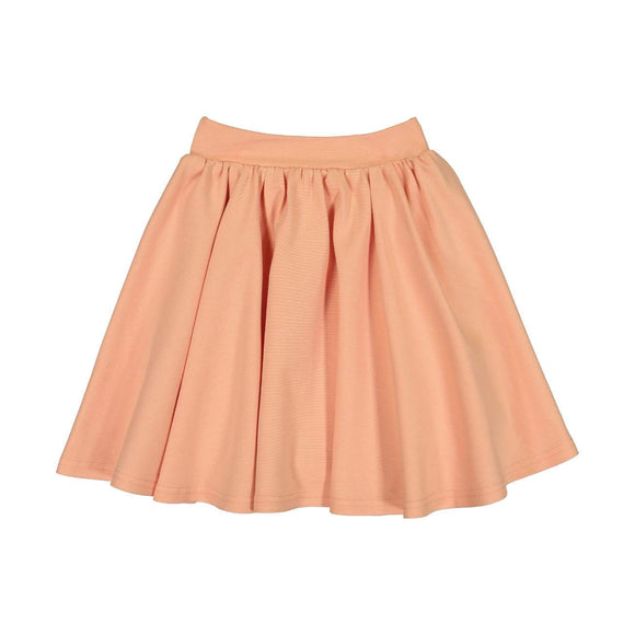 Teela Girls' GRACE Peach Ponte Circle Skirt