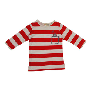 Girl's Red Stripe T-Shirt - FINAL SALE