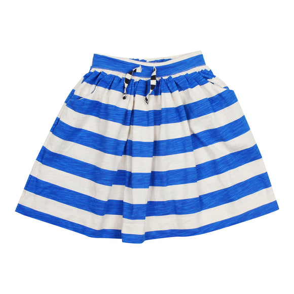 Teela Girls' Royal Blue Stripe Skirt