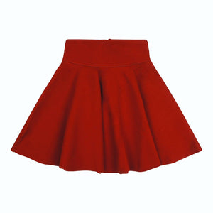 Teela Girls' Rust Circle Ponte Skirt