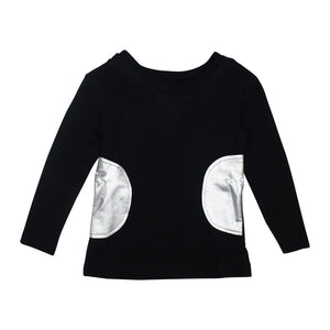 Teela Girls' Silver Side Circle T-Shirt