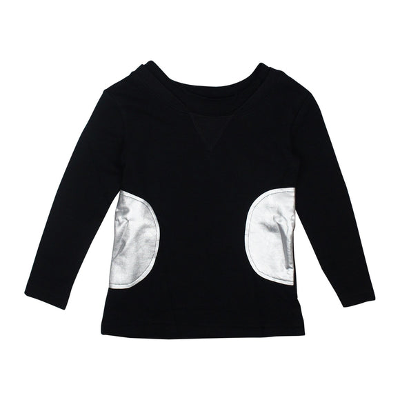 Teela Girls' Silver Side Circle T-Shirt