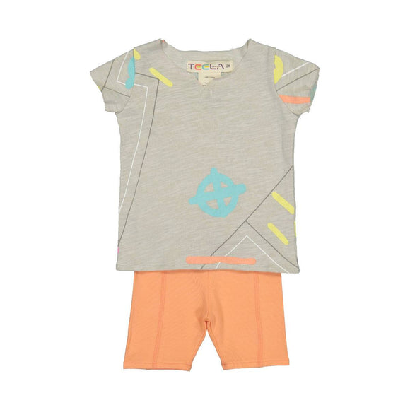 Teela Unisex-Baby Sidewalk Print Set