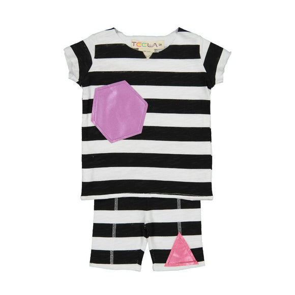 Teela Unisex-Baby Stripe Print Set