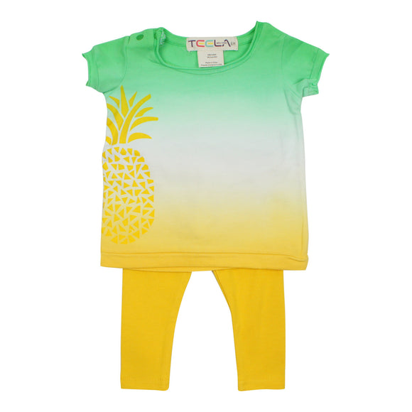 Teela Unisex Baby' Pineapple Legging Set