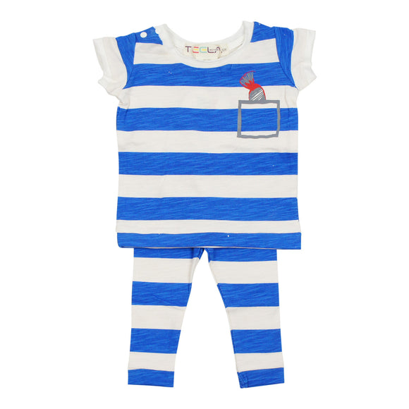 Teela Unisex Baby' Royal Stripe Set