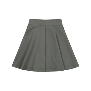 Knit Circle Skirt-Center Stitch - Grey
