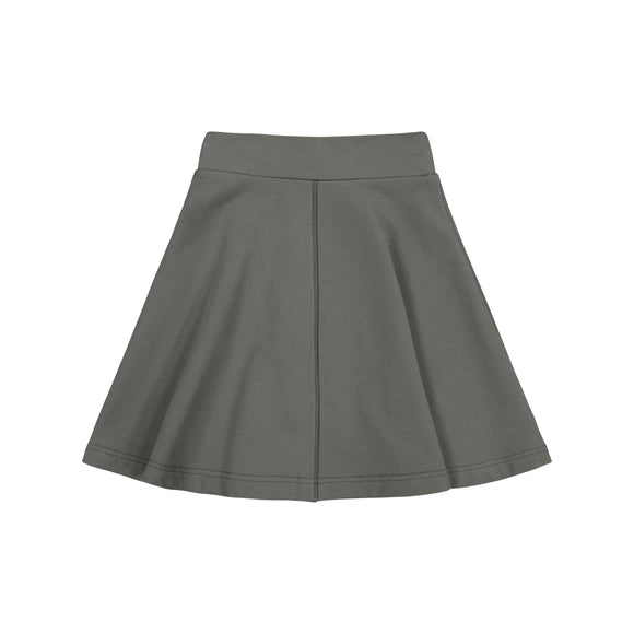 Basic Knit Circle Skirt - Charcoal