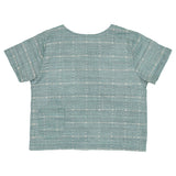 BEN Baby Boy Stitch Overlay Top- artichoke - FINAL SALE